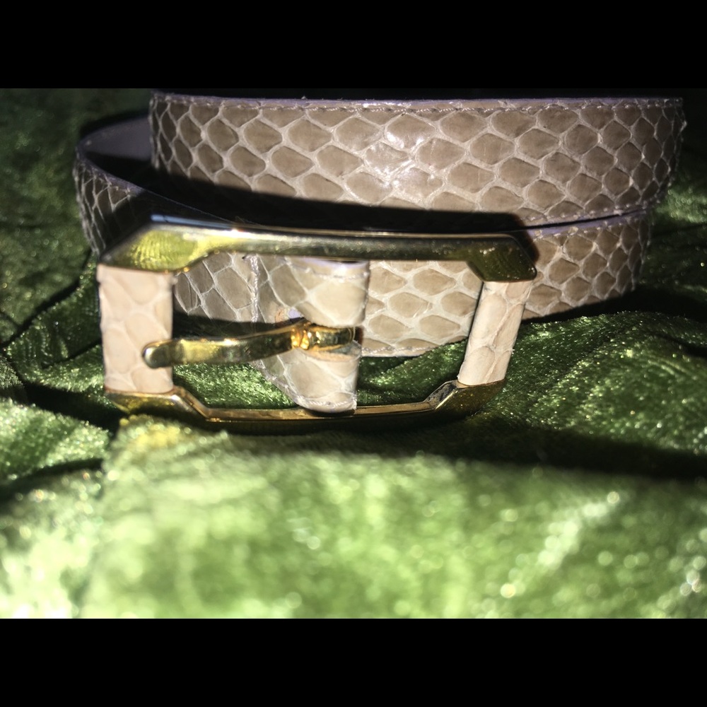 Snake skin belt